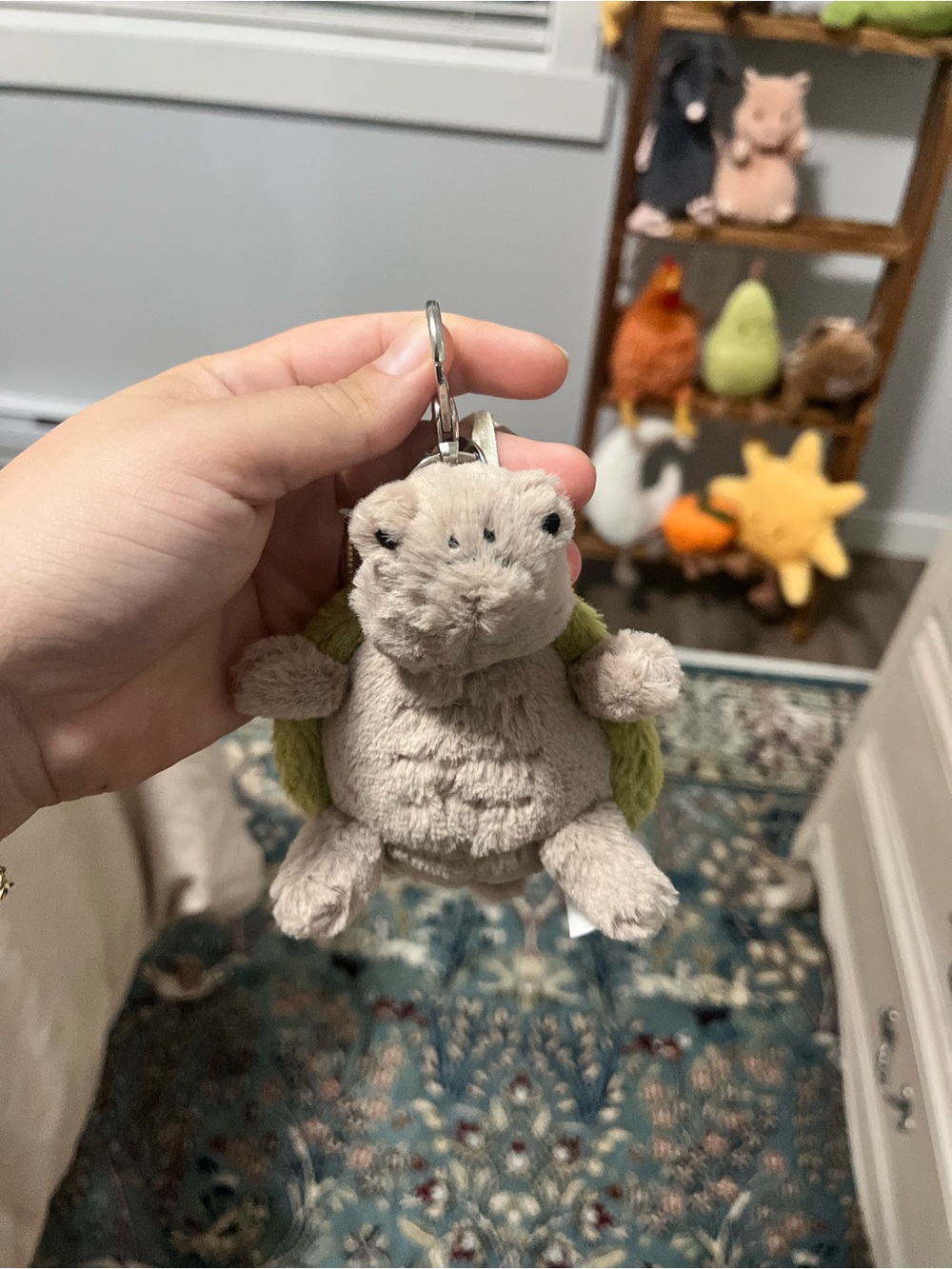 Jellycat Timmy turtle bag charm
